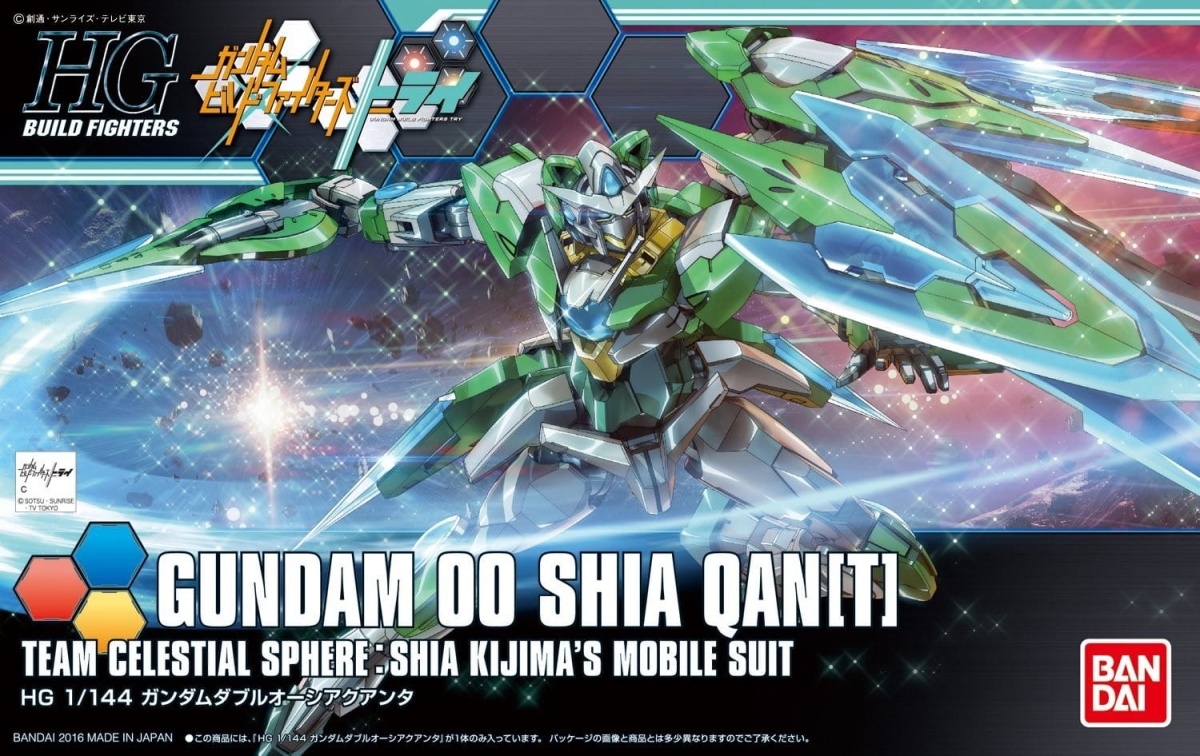 Zdjęcie główne produktu Gunpla GNT-0000SHIA Gundam 00 Shia Qan[T] HGBF 1:144