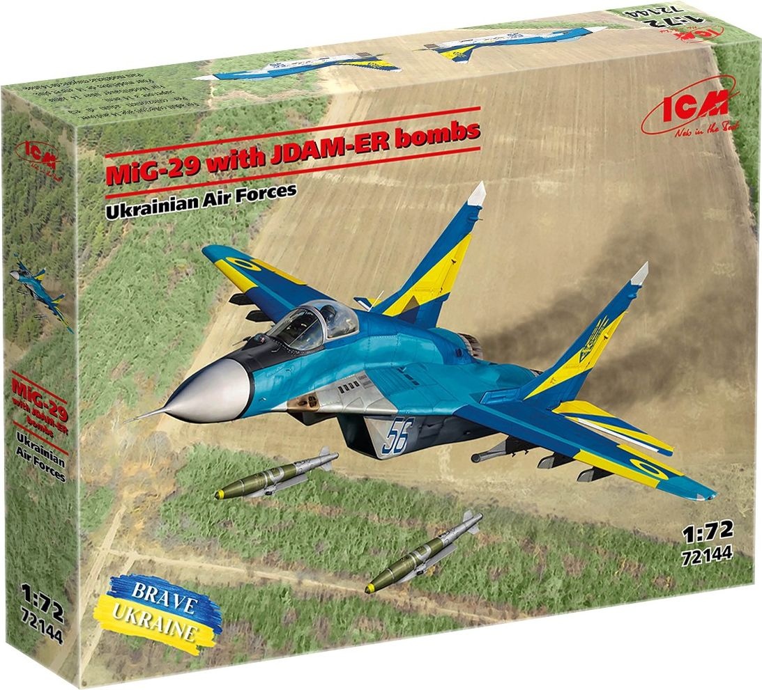 Zdjęcie dodatkowe produktu MiG-29 z bombami JDAM-ER 1:72 ICM 72144