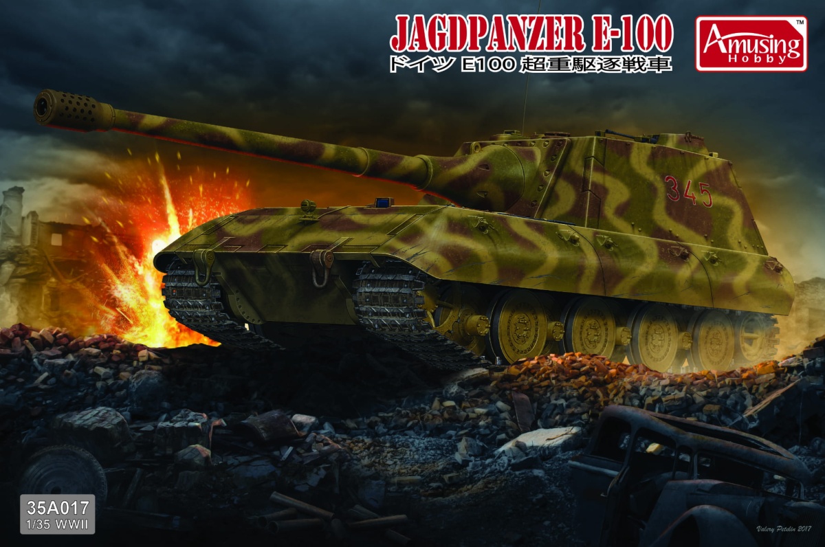 Zdjęcie główne produktu Jagdpanzer E-100 1:35 Amusing Hobby 35A017