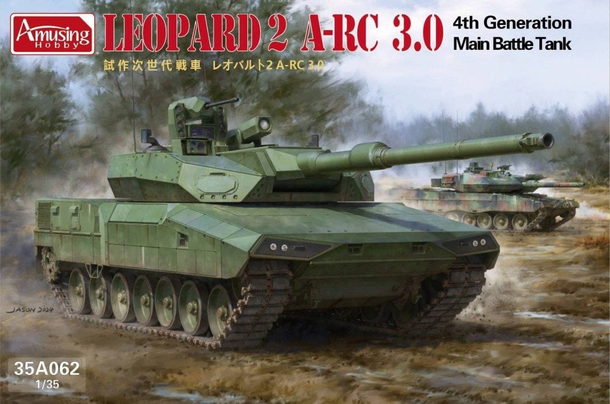 Zdjęcie główne produktu Leopard 2 A-RC 3.0 1:35 Amusing Hobby 35A062