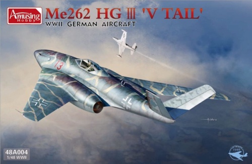 Me262 HG III `V Tail' 1:48 Amusing Hobby 48A004