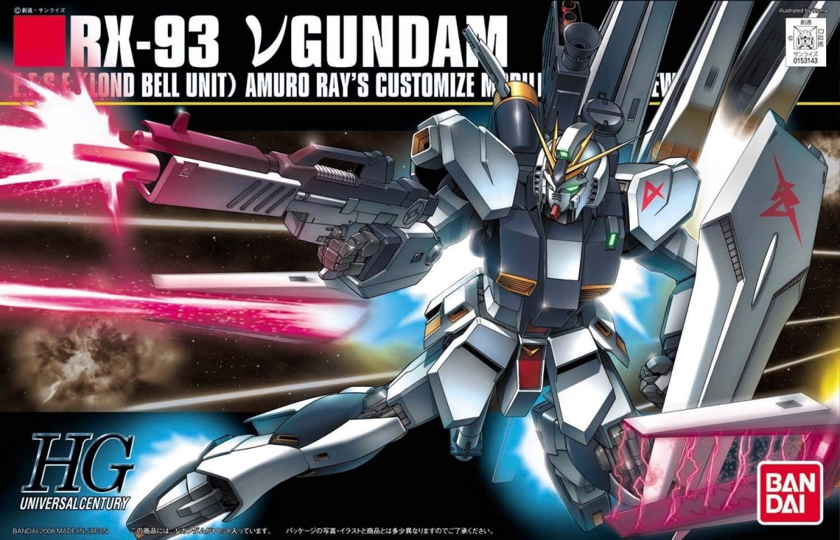 Zdjęcie główne produktu Gunpla RX-93 v (Nu) Gundam HGUC 1:144