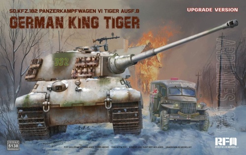 German king tiger pz.kpfw. VI Ausf. B upgrade version 1:35 rye field model 5138