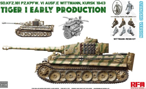 Tiger And Early Production Wittmann Kursk 1943 Standard Version 1:35 Rye Field Model 5139