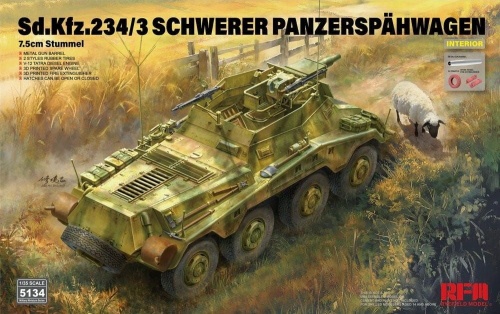 Sd.kfz. 234/3 Schwerer Panzerspahwagen 1:35 Rye Field Model 5134