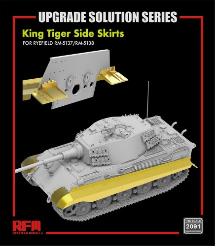 Valorization kit for King Tiger - Armor side screens for 5137, 5138 1:35 Rye Field Model 2091