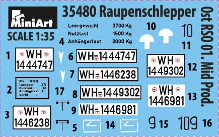 Zdjęcie dodatkowe produktu Raupenschlepper Ost Rso/01. Mid Prod 1:35 MiniArt 35480