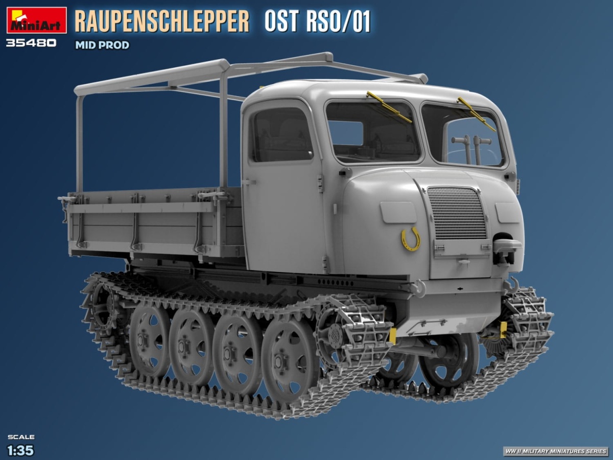 Zdjęcie dodatkowe produktu Raupenschlepper Ost Rso/01. Mid Prod 1:35 MiniArt 35480