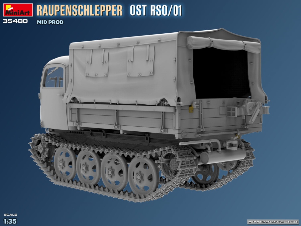 Zdjęcie dodatkowe produktu Raupenschlepper Ost Rso/01. Mid Prod 1:35 MiniArt 35480
