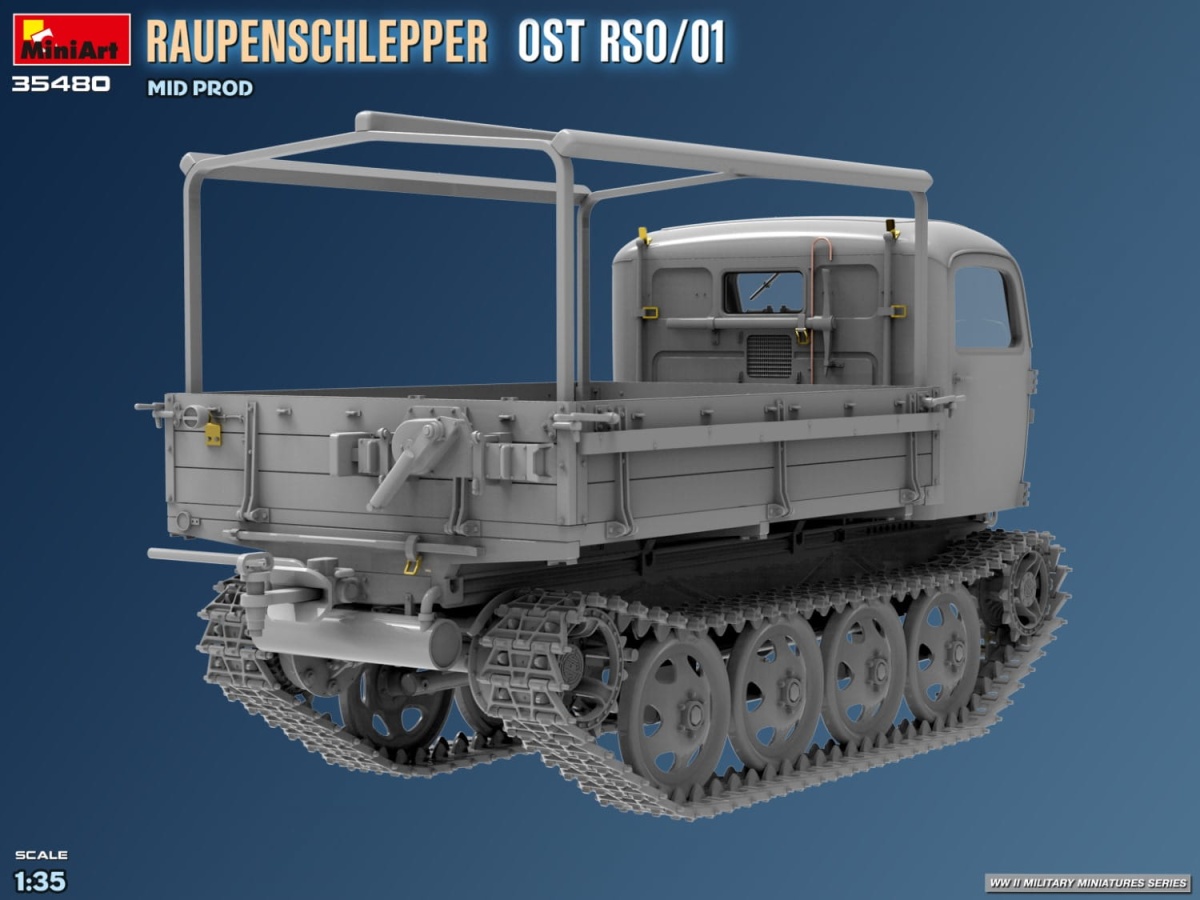 Zdjęcie dodatkowe produktu Raupenschlepper Ost Rso/01. Mid Prod 1:35 MiniArt 35480