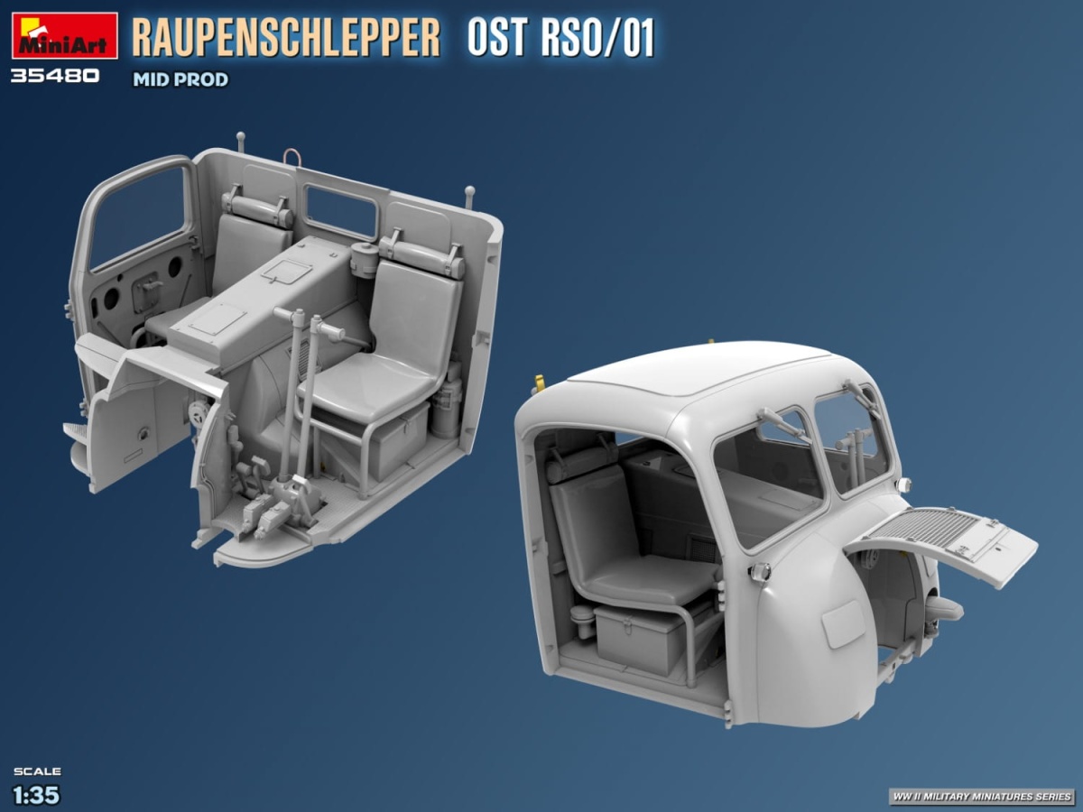 Zdjęcie dodatkowe produktu Raupenschlepper Ost Rso/01. Mid Prod 1:35 MiniArt 35480