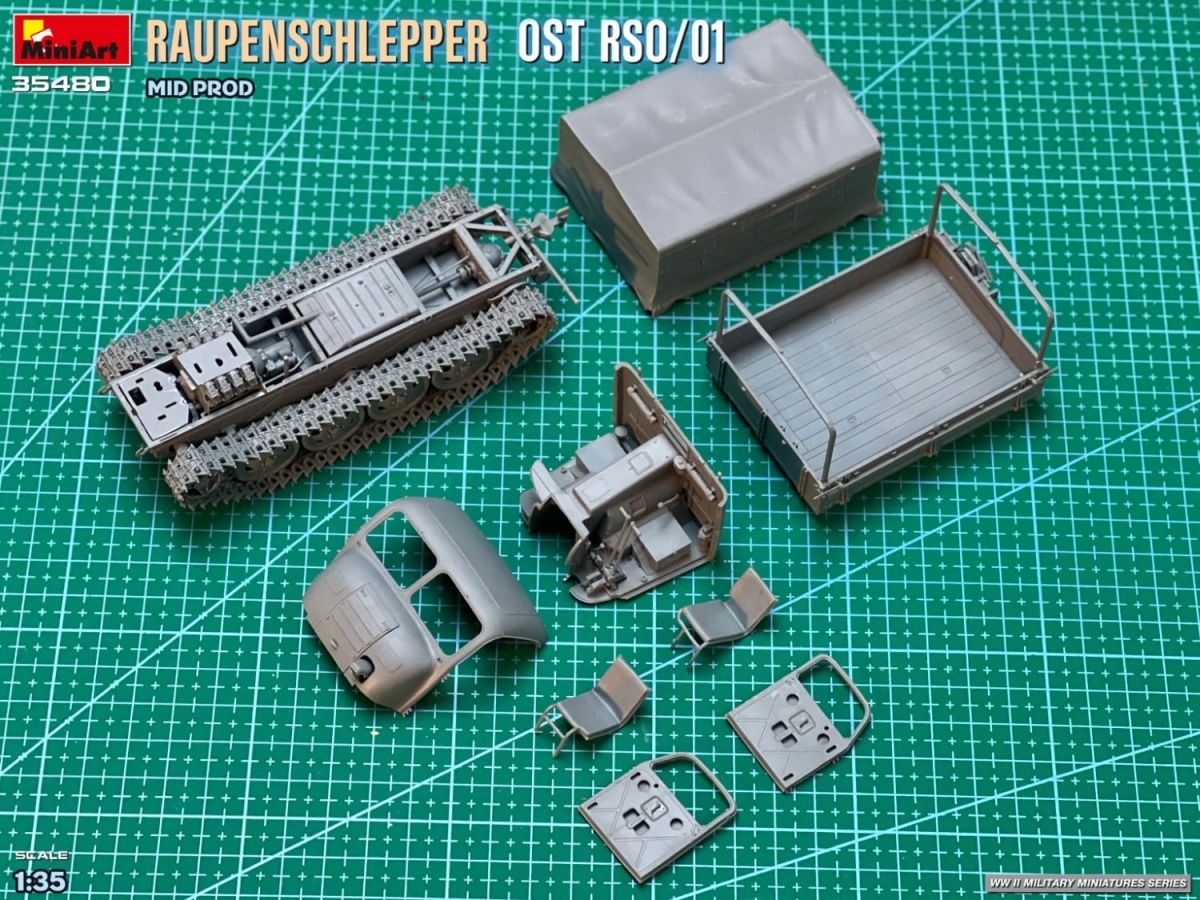 Zdjęcie dodatkowe produktu Raupenschlepper Ost Rso/01. Mid Prod 1:35 MiniArt 35480