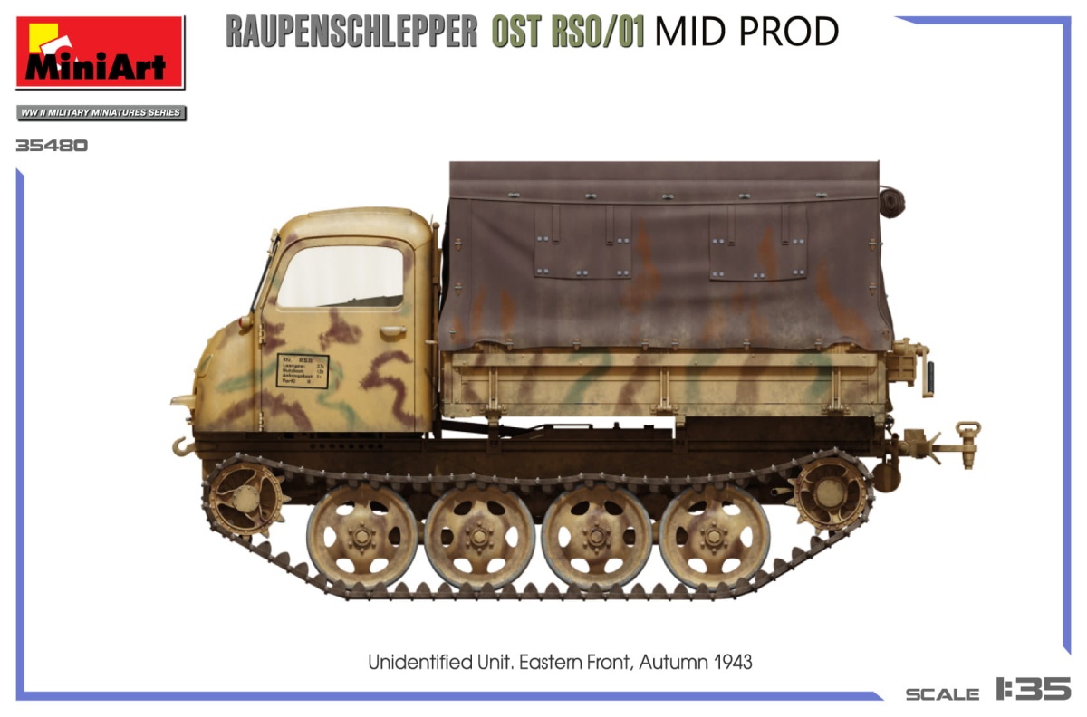 Zdjęcie dodatkowe produktu Raupenschlepper Ost Rso/01. Mid Prod 1:35 MiniArt 35480