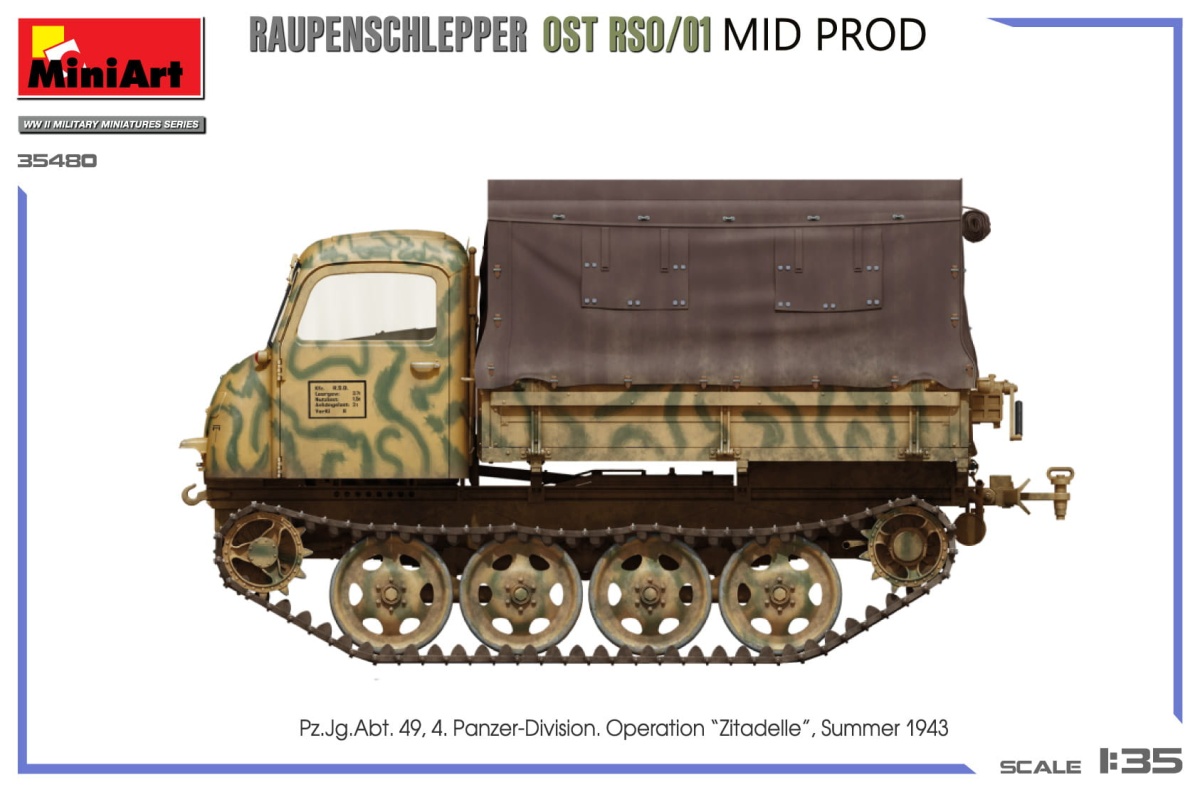 Zdjęcie dodatkowe produktu Raupenschlepper Ost Rso/01. Mid Prod 1:35 MiniArt 35480
