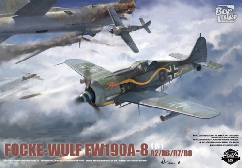 Focke-Wulf FW 190A-8 R2/6/7/8 4 In 1:35 BORER MODEL BF009