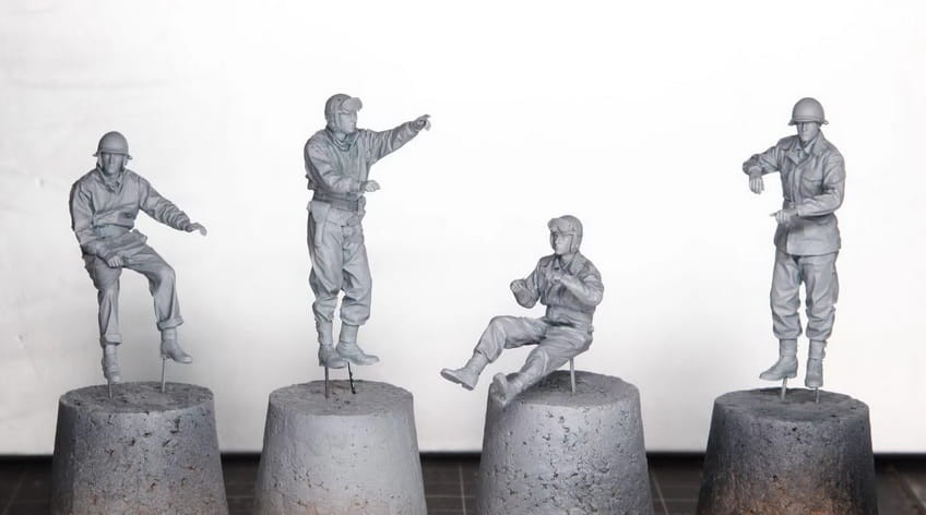 Zdjęcie dodatkowe produktu WW II U.S. Tank Crew (4 pcs) 1:35 Border Model BR007
