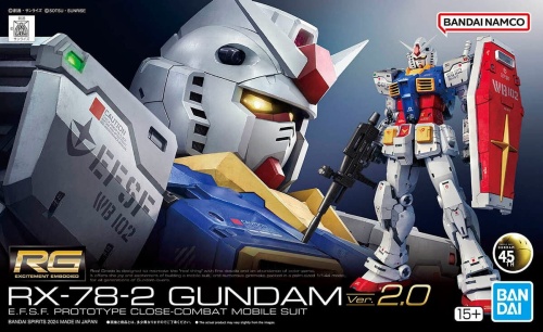 Gunpla RX-78-2 Gundam (Ver. 2.0) RG 1:144