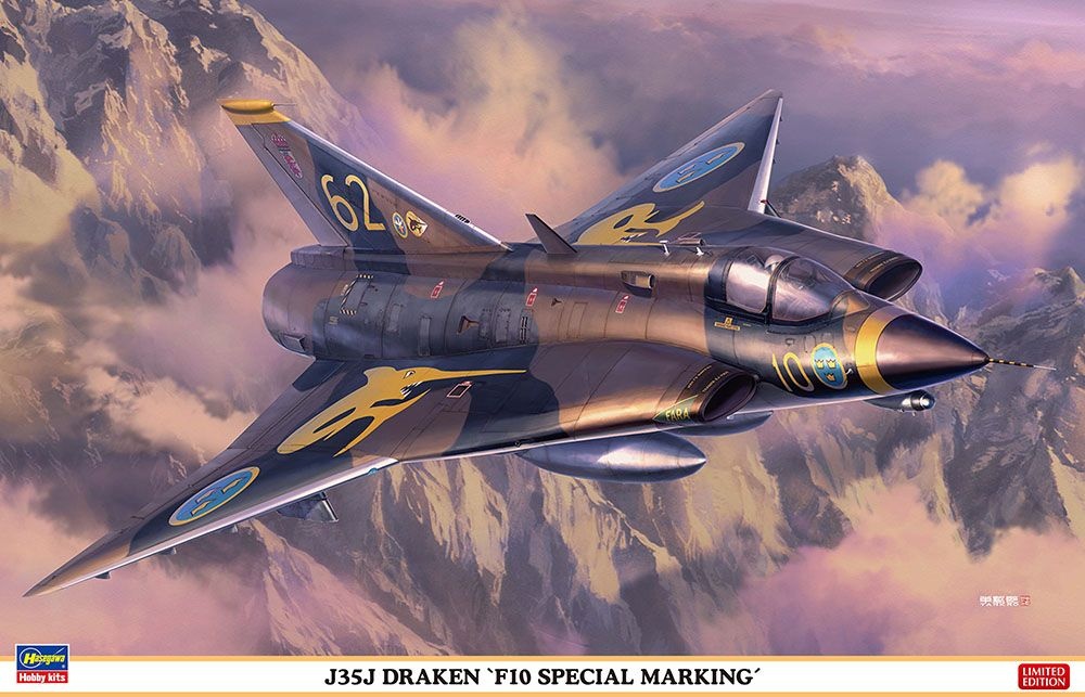 Zdjęcie główne produktu J35J Draken F10 Special Marking 1:48 Hasegawa 07547