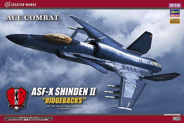 Zdjęcie główne produktu Ace Combat ASF-X Shinden II Ridgebacks 1:72 Hasegawa SP316