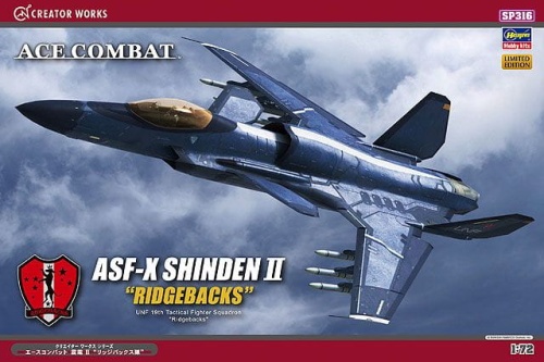 Ace combat asf-x shinden ii ridgebacks 1:72 Hasgawa SP316