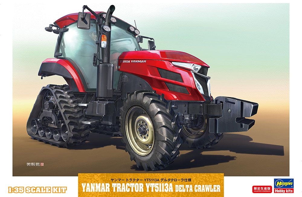 Zdjęcie główne produktu Traktor Yanmar YT5113A Delta Gąsienicowy 1:35 Hasegawa 66104