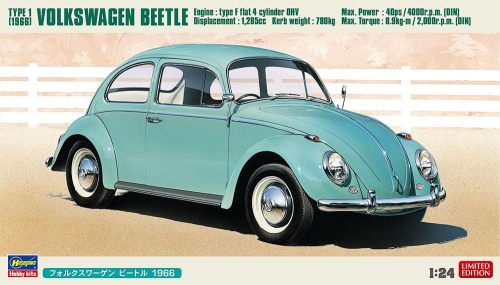Volkswagen Beetle Type 1 (1966) 1:24 Hasegawa 20732