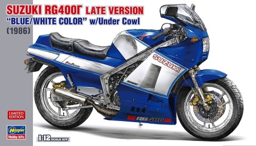 Suzuki RG400 Late Version ``Blue/White Color'' w/Under Cowl 1:12 Hasegawa 21739
