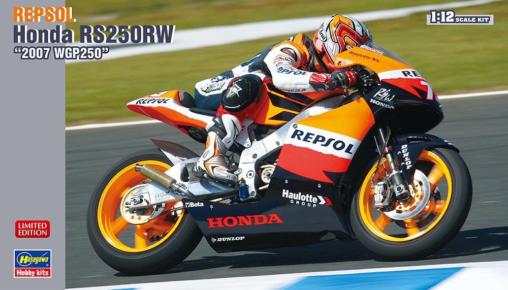 Zdjęcie główne produktu Repsol Honda RS250RW "2007 WGP250" 1:12 Hasegawa 21769