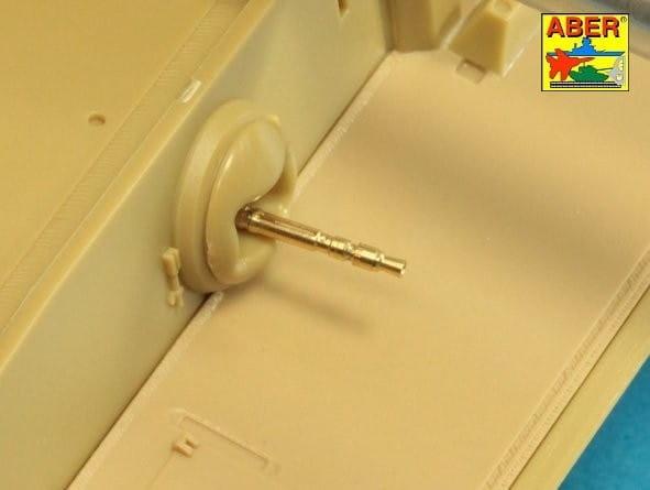 Zdjęcie dodatkowe produktu Zestaw 2 luf do niemieckich czołgowych karabinów maszynowych MG 34 1:35 ABER 35L063