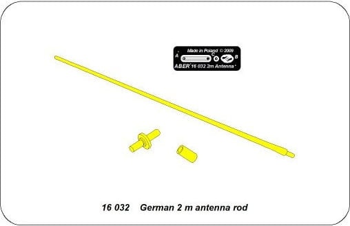 Zdjęcie dodatkowe produktu Niemiecka 2m antena 1:16 ABER 16032
