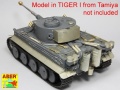 Zdjęcie dodatkowe produktu Tiger I,E Tunezyjski z 501 Abt.- boczne błotniki 1:16 ABER 16143