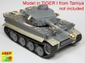 Zdjęcie dodatkowe produktu Tiger I,E Tunezyjski z 501 Abt.- boczne błotniki 1:16 ABER 16143