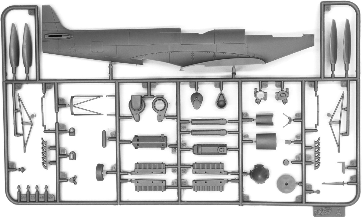 Zdjęcie dodatkowe produktu Zdobywcy europejskiego nieba (B-26C, P-51D, Spitfire Mk XVI) 1:48 ICM 48324