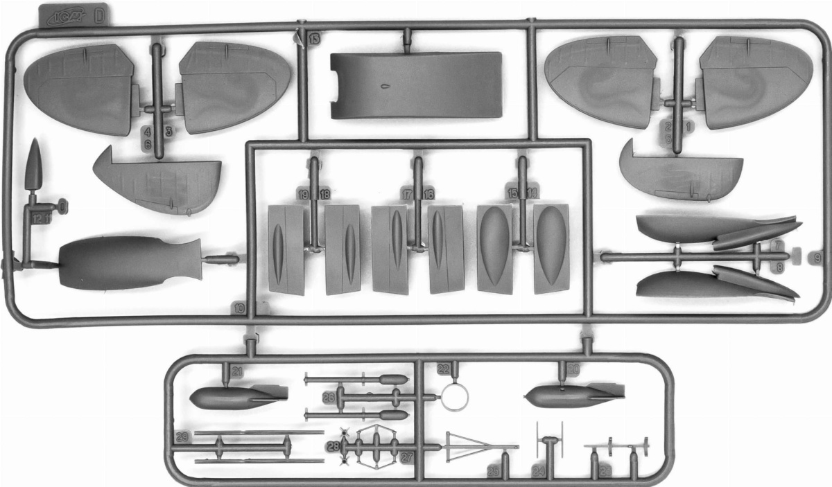 Zdjęcie dodatkowe produktu Zdobywcy europejskiego nieba (B-26C, P-51D, Spitfire Mk XVI) 1:48 ICM 48324