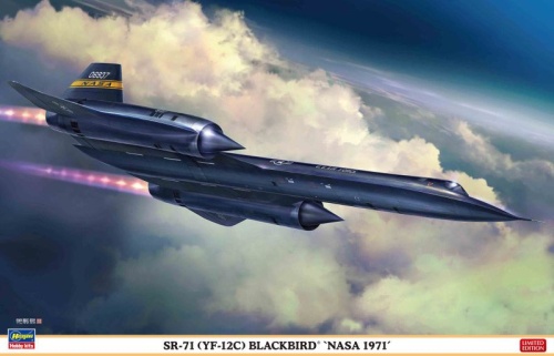 SR-71 (YF-12C) BLACKBIRD NASA 1971 1:72 HASGAWA 02486