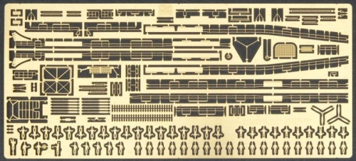 Photo-etched parts for IJN Yukikaze 1:350 destroyer Hasegawa 72110