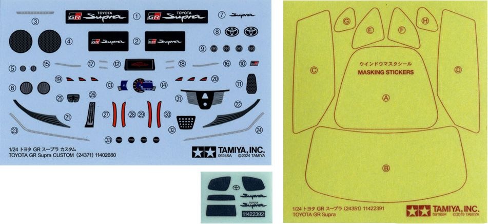 Zdjęcie dodatkowe produktu Toyota GR Supra MK5 Custom 1:24 Tamiya 24371