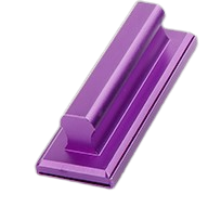 2-in-1 tool: sandpaper and file - Purple, fine Border Model BD0095-P