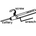 Zdjęcie dodatkowe produktu Metalowy uchwyt do narzędzia (czerwony) Border Model BD0033-R