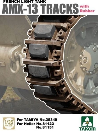 Tracks for French light tank AMX-13 1:35 Takom 2061
