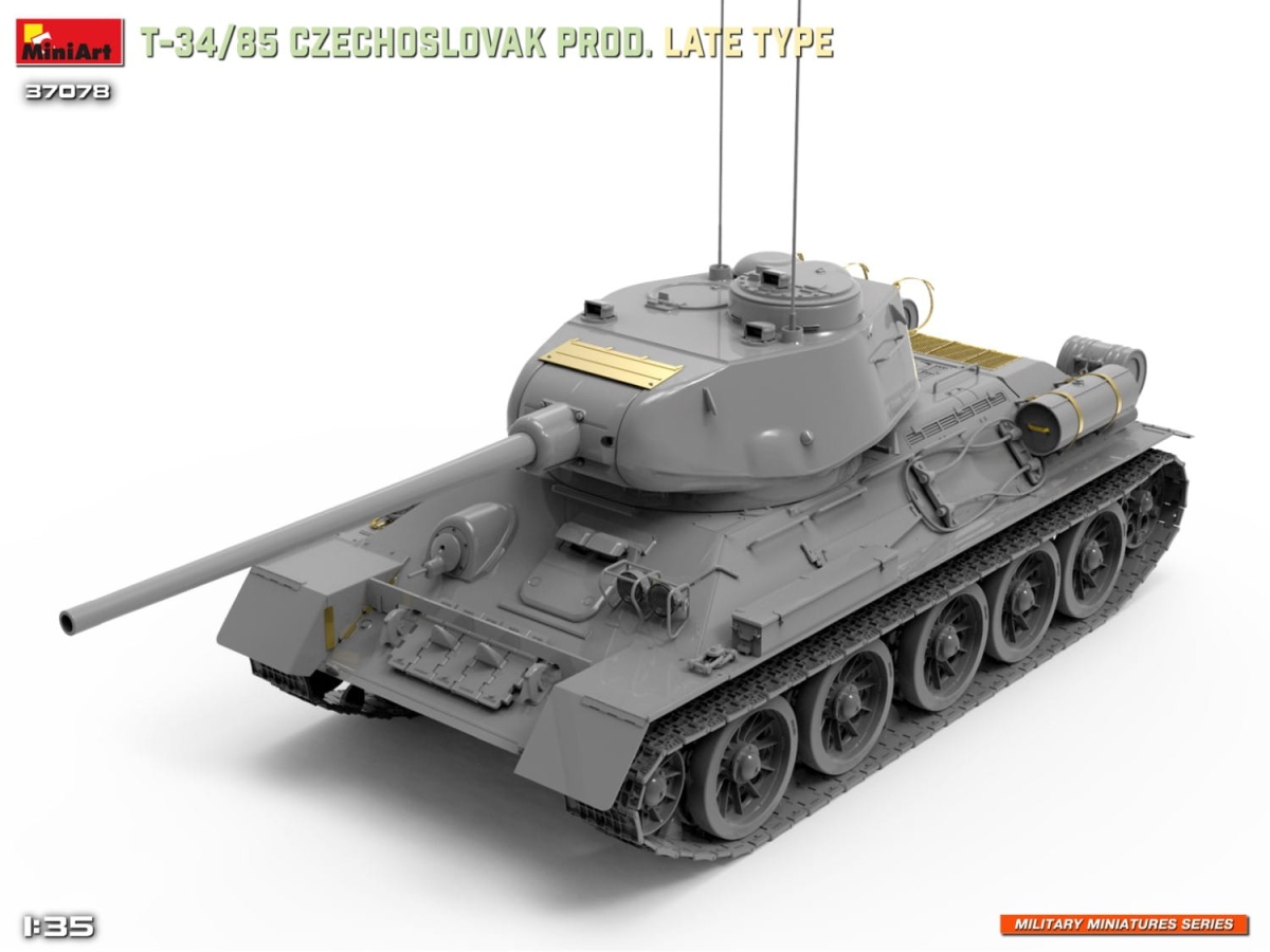 Zdjęcie dodatkowe produktu T-34-85 Czechoslovak Prod. Late Type 1:35 MiniArt 37078