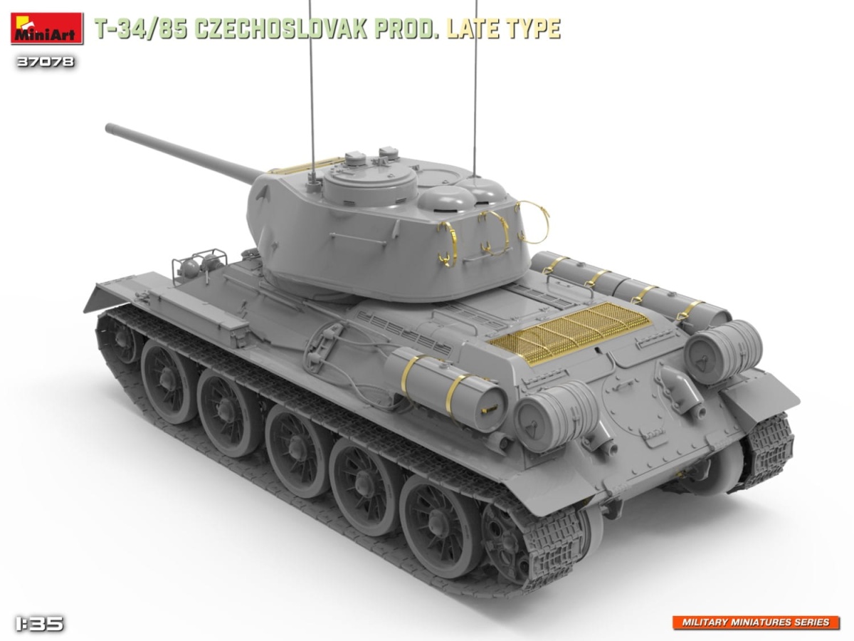 Zdjęcie dodatkowe produktu T-34-85 Czechoslovak Prod. Late Type 1:35 MiniArt 37078
