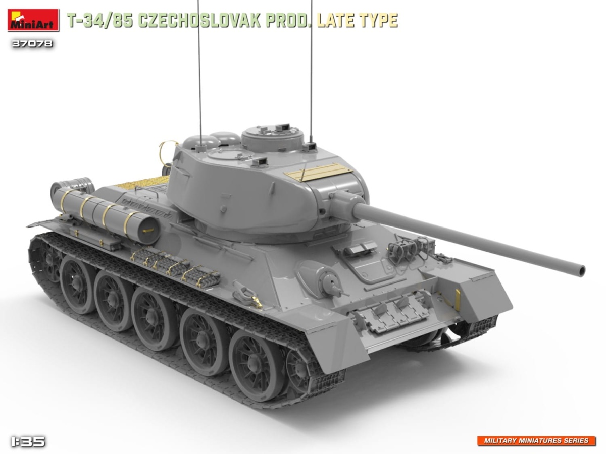 Zdjęcie dodatkowe produktu T-34-85 Czechoslovak Prod. Late Type 1:35 MiniArt 37078