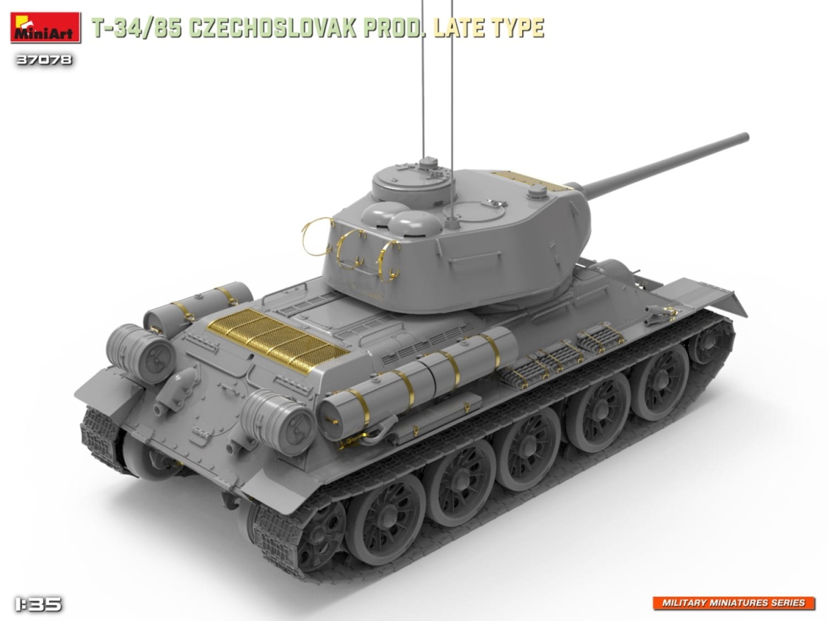 Zdjęcie dodatkowe produktu T-34-85 Czechoslovak Prod. Late Type 1:35 MiniArt 37078