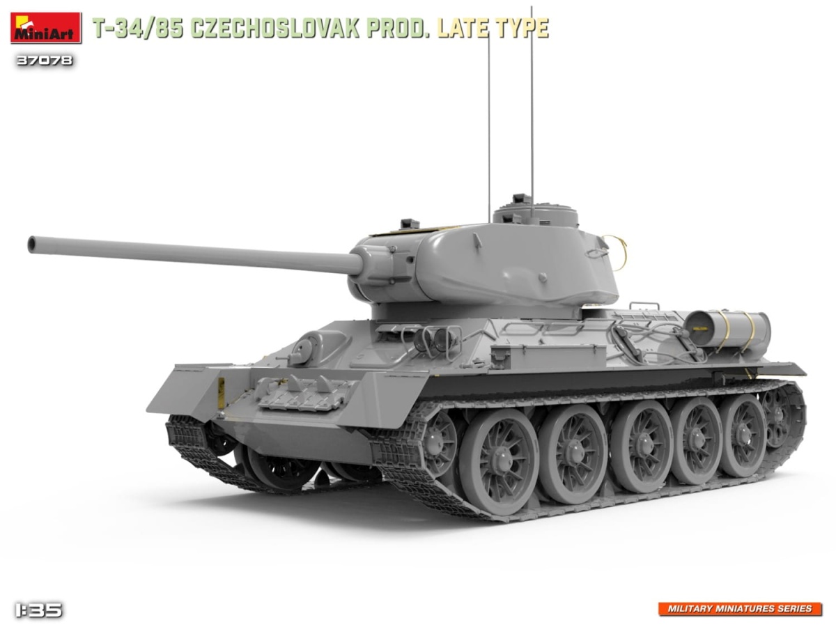 Zdjęcie dodatkowe produktu T-34-85 Czechoslovak Prod. Late Type 1:35 MiniArt 37078