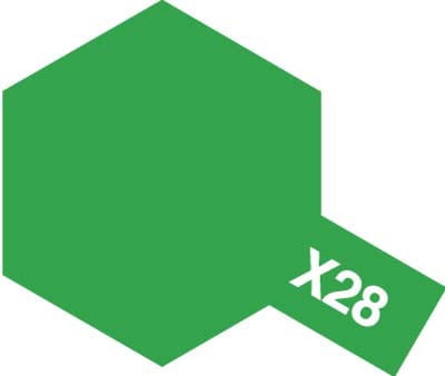 Zdjęcie główne produktu Tamiya 81528 X-28 Park Green Farba 10ml Acrylic Mini X28