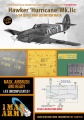 Zdjęcie główne produktu Hawker Hurricane Mk.IIc - maski wysokiej rozdzielczości (do zestawów Trumpeter) 1:24 1 Man Army 24DET010