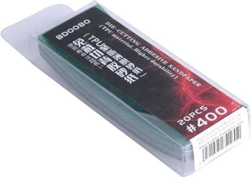 Self-adhesive sandpaper 400 - 20 pieces (TPU - higher strength) Border Model BD0080