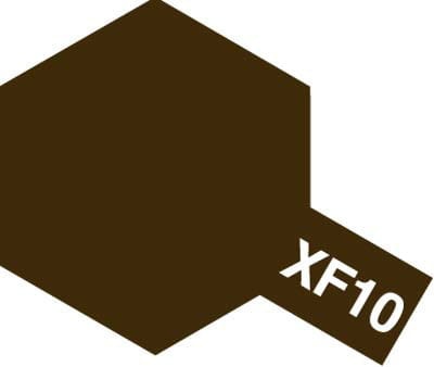 Tamiya 81710 XF-10 Flat Brown Paint 10ml Acrylic Mini XF10