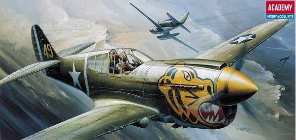 Zdjęcie główne produktu P-40E Warhawk 1:72 Academy 12468
